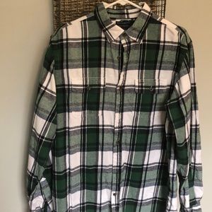 Green/white flannel